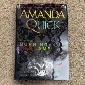 Burning Lamp Novel by Amanda Quick-  Hardcover with holographic design